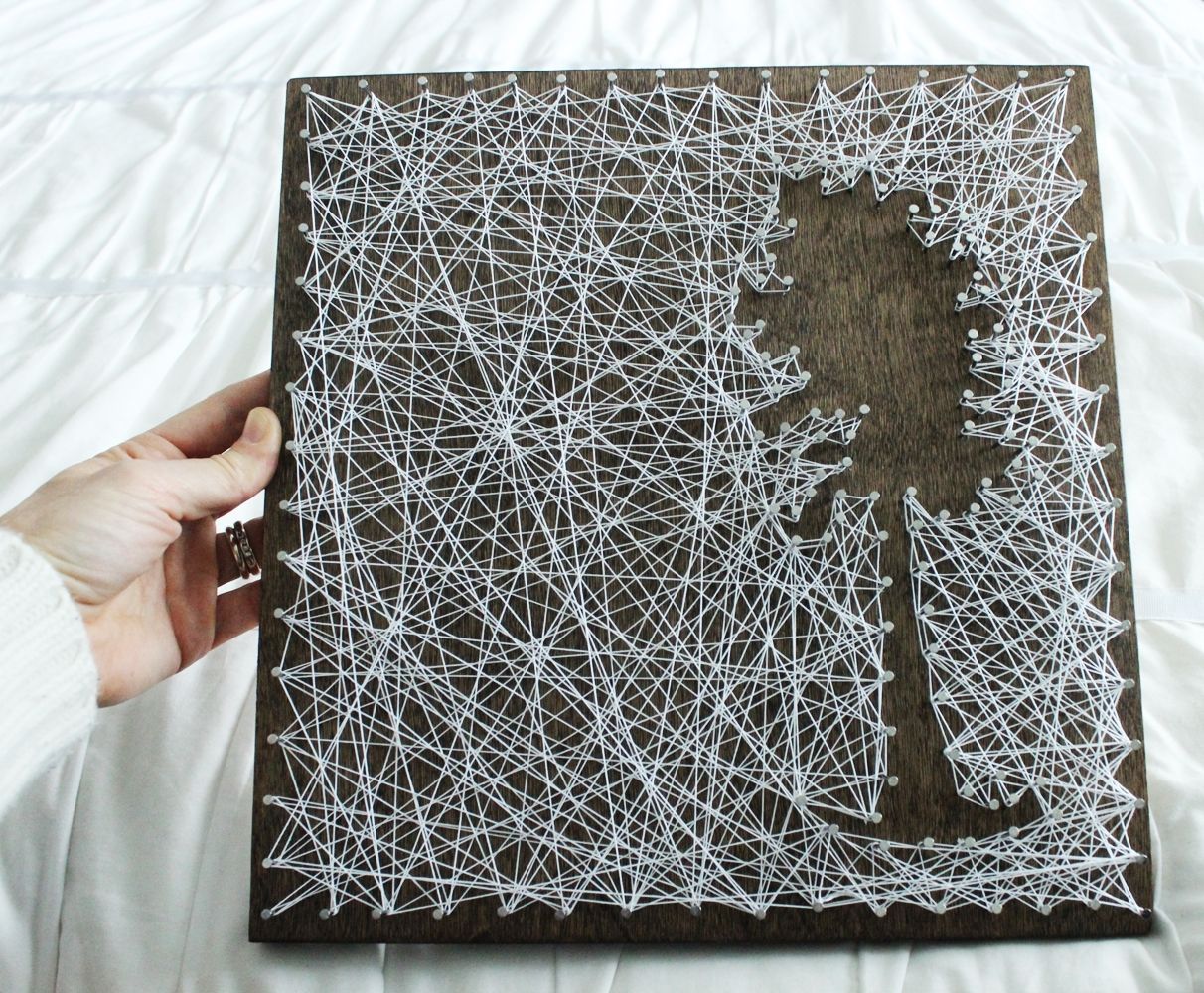 DIY Personalized String Art – Tree