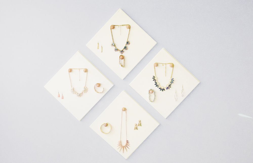 DIY Jewelry Display Canvases