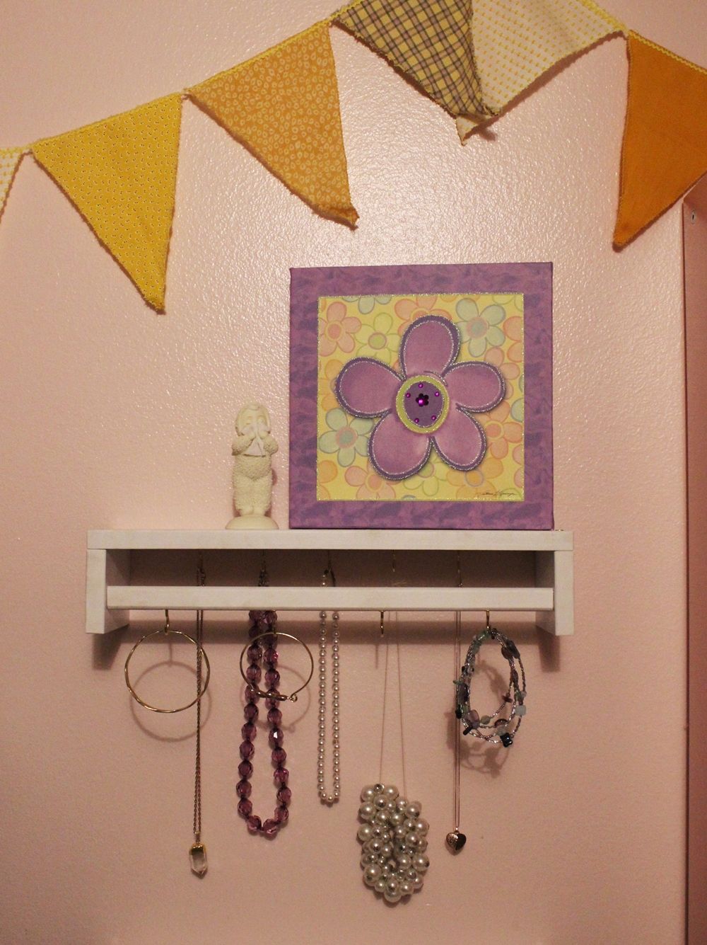 DIY Jewelry Holder - wall hanging