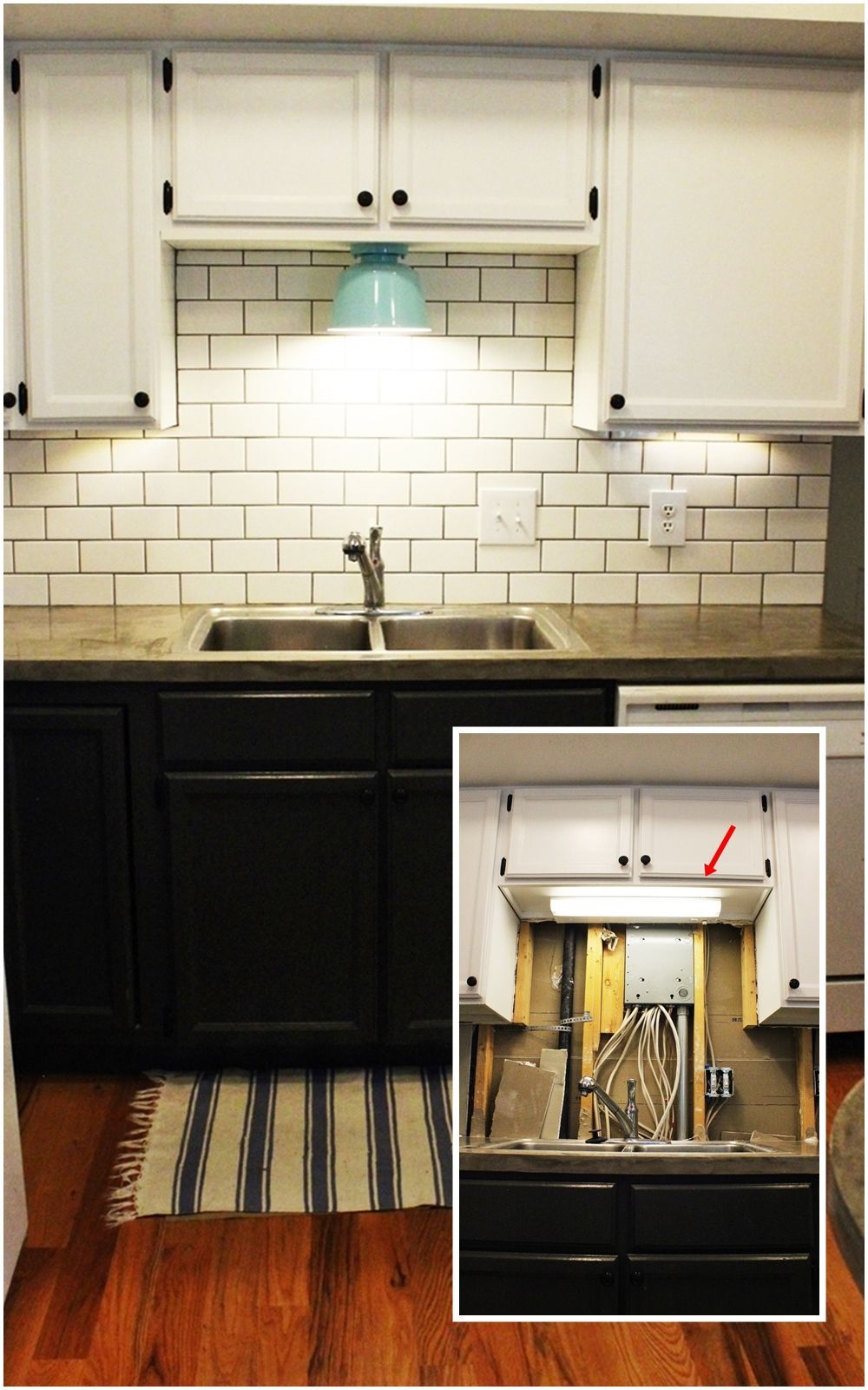 Above-the-sink kitchen light