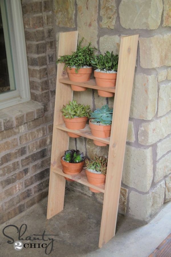 DIY Ladder Planter