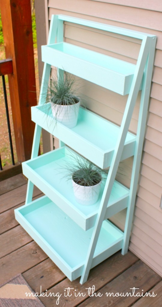 DIY Ladder Shelf