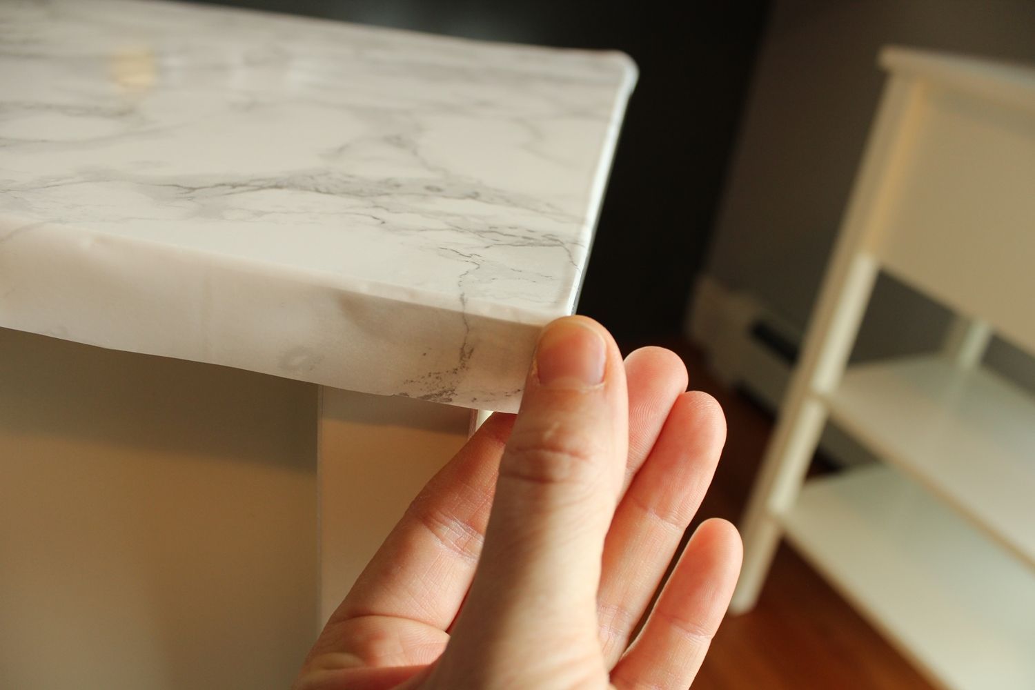 DIY Marble Contact Paper - flap front part