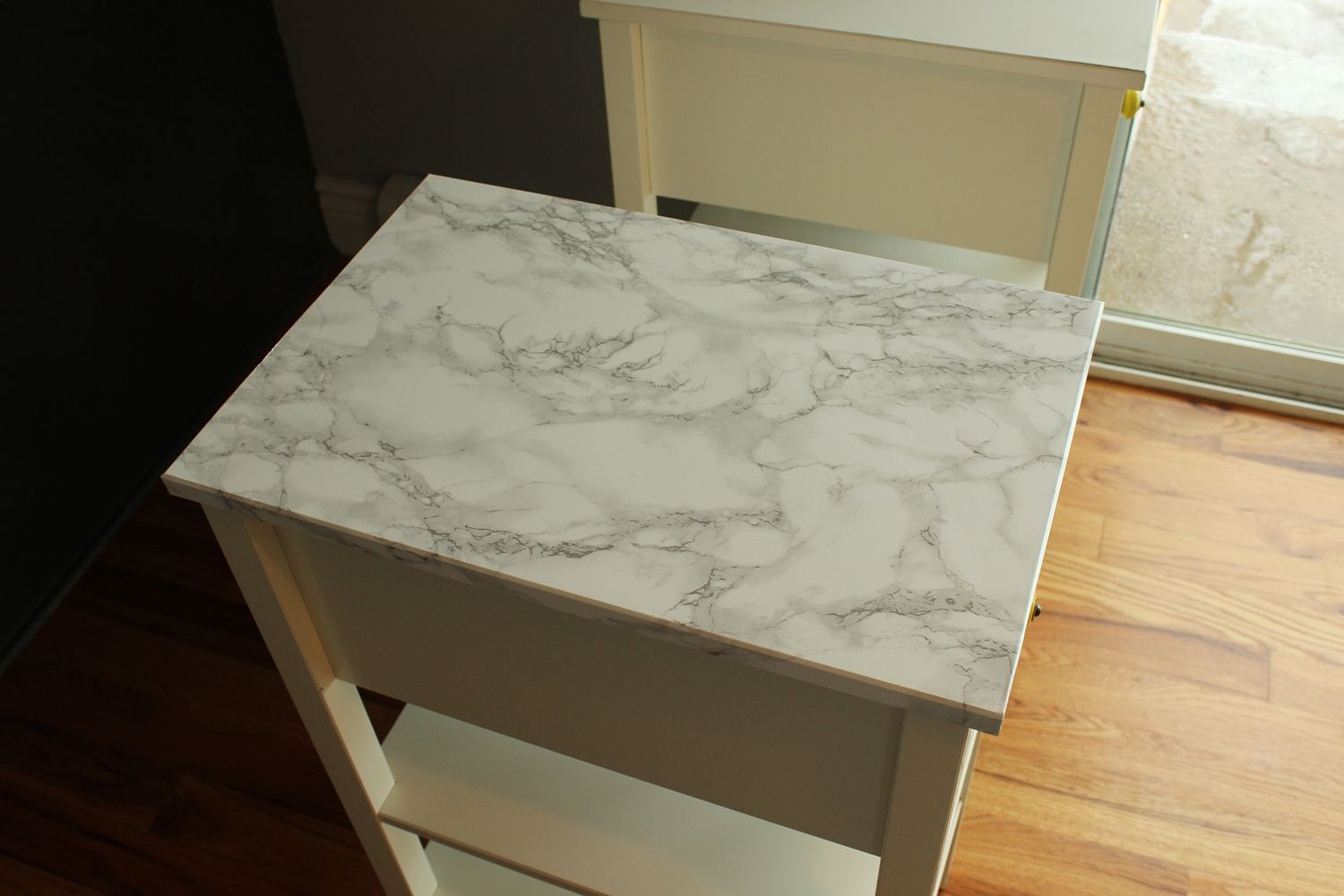 DIY Marble Contact Paper top view