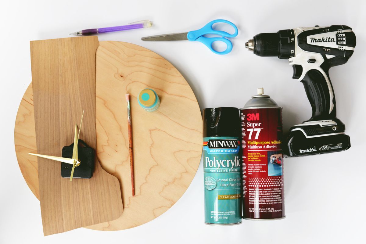 DIY Modern Wood Wall Clock