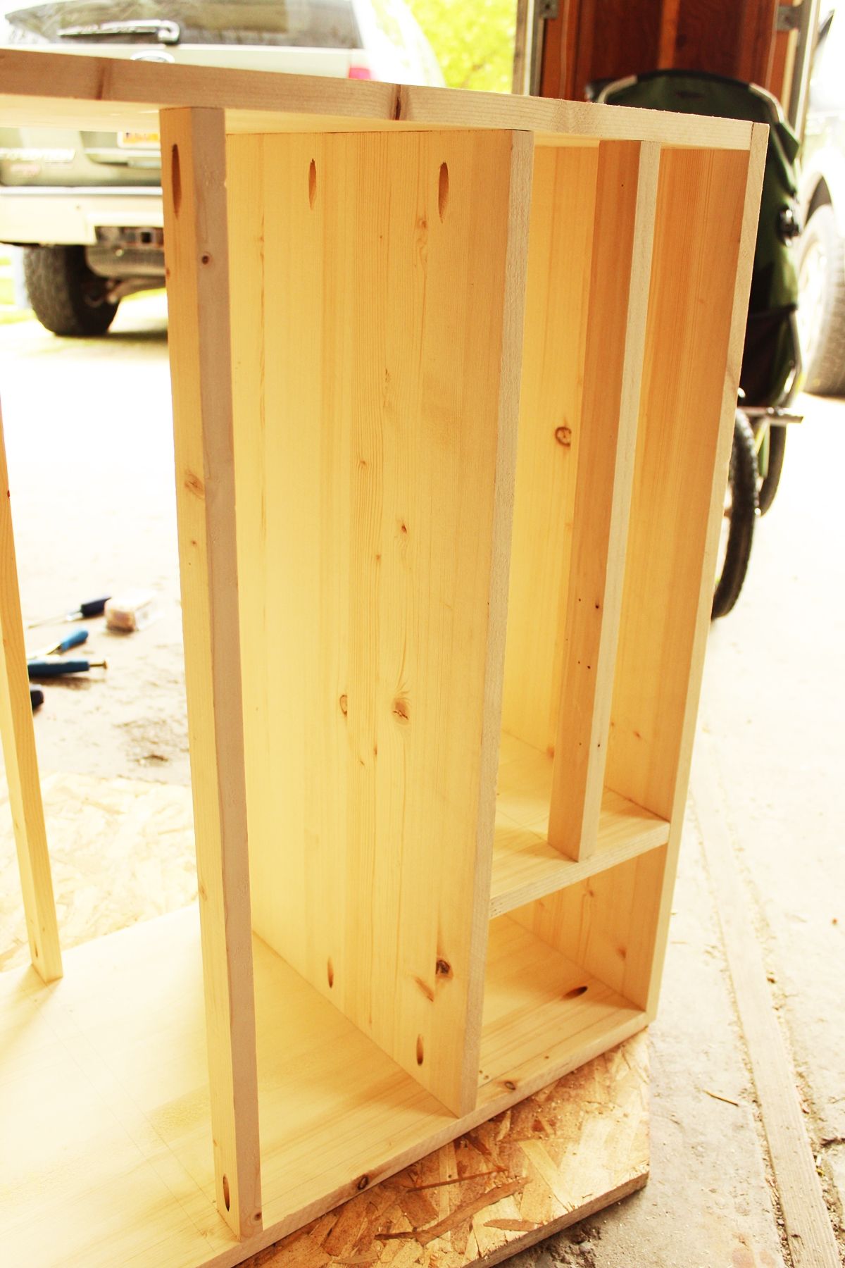 DIY Modern Wooden Dresser Carefully flip your frame up or down or sideways