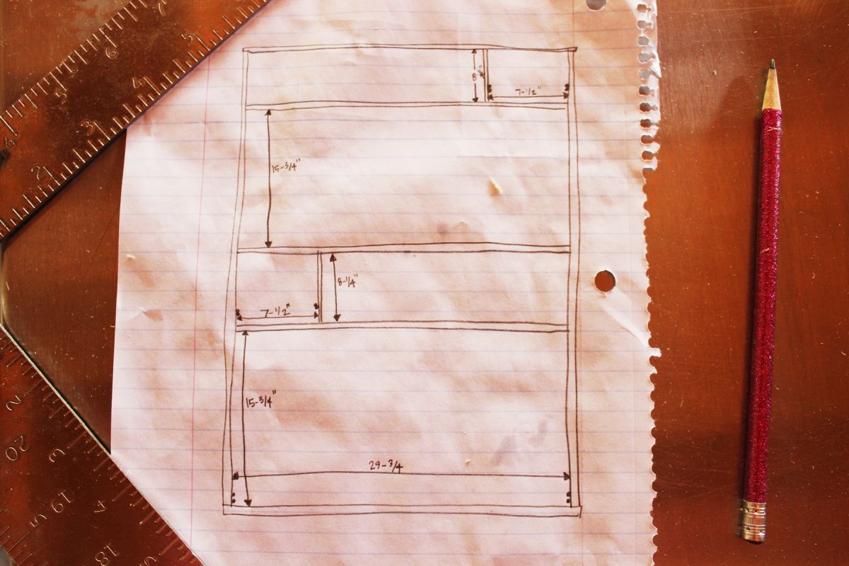 DIY Modern Wooden Dresser Paper plan