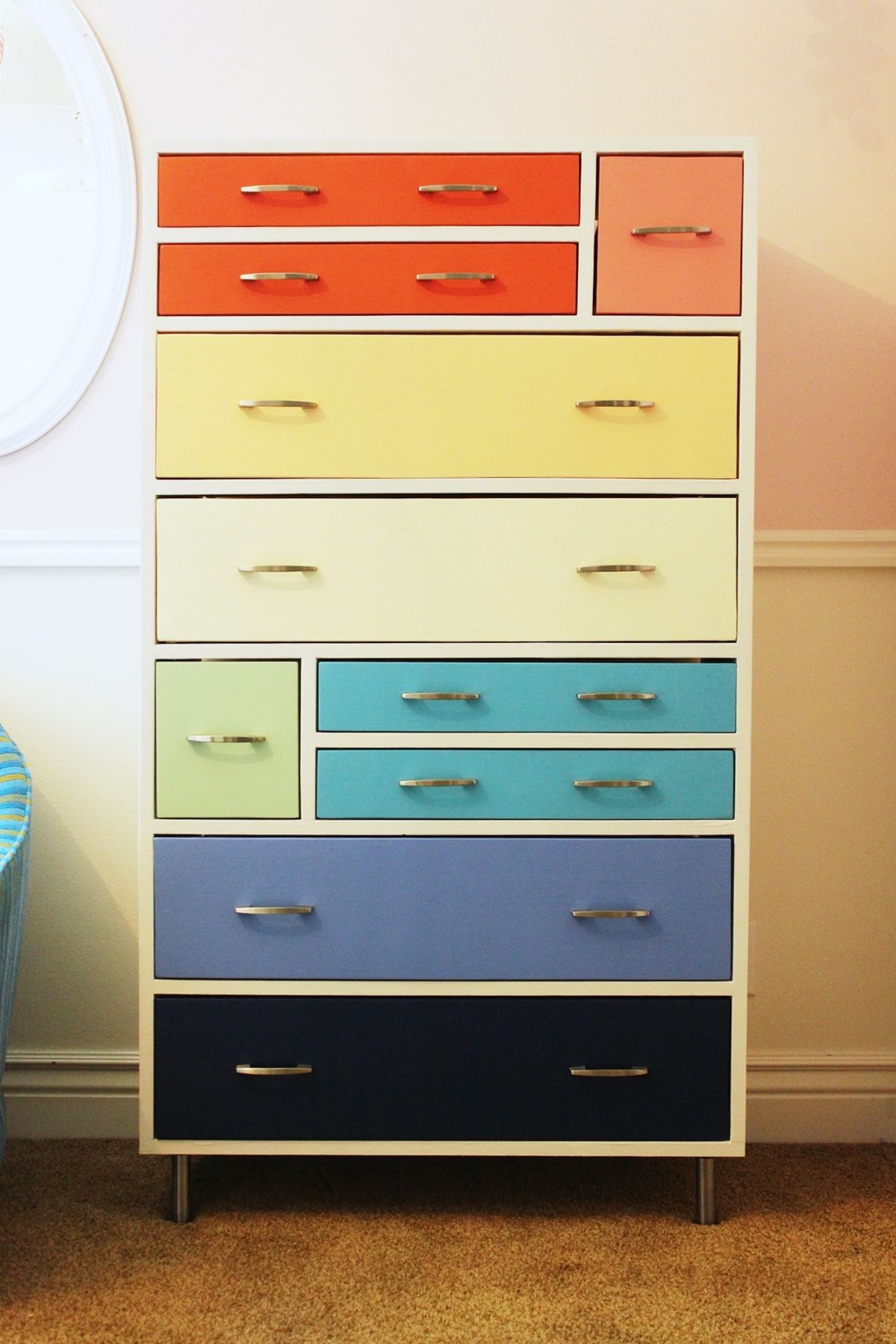 DIY Modern Wooden Dresser Tall