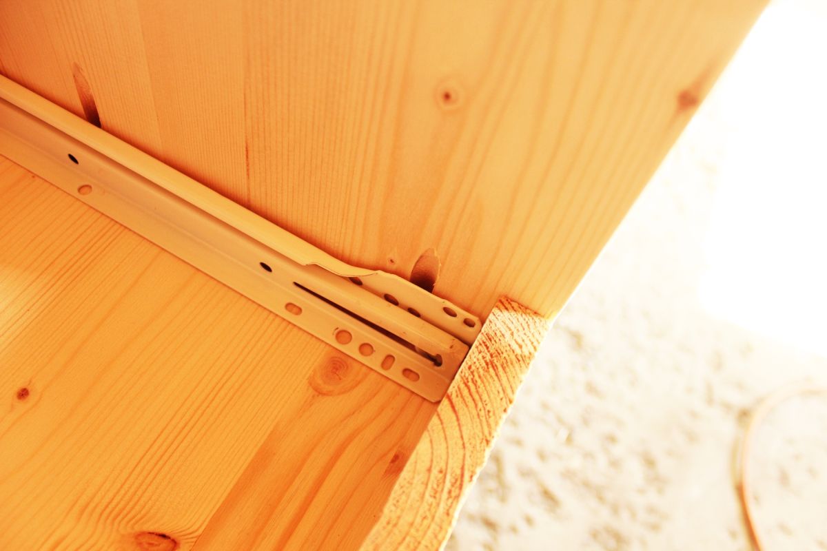 DIY Modern Wooden Dresser Using the instructions on your drawer slides