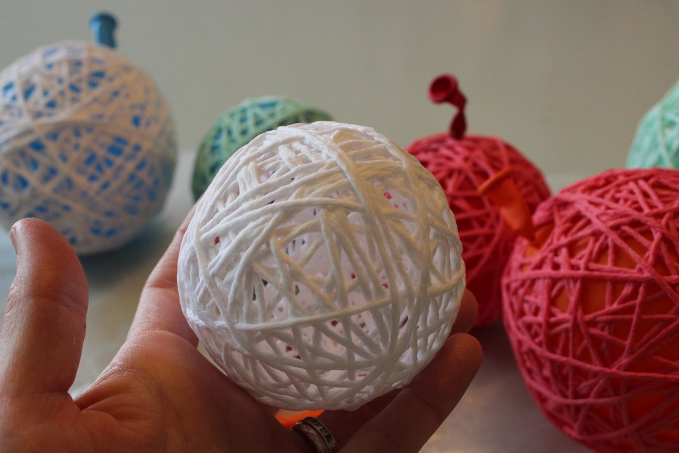 DIY Nursery Mobile beautiful balls