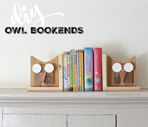 DIY Owl Bookends