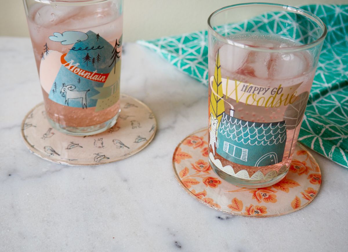 DIY Patterned Coasters Using Resin