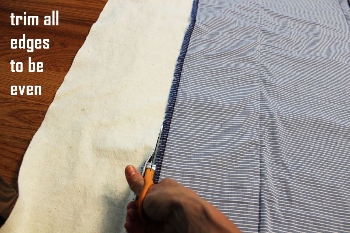 DIY Reversible Summer Quilt Lay your quilt out flat pull everything taut and smooth