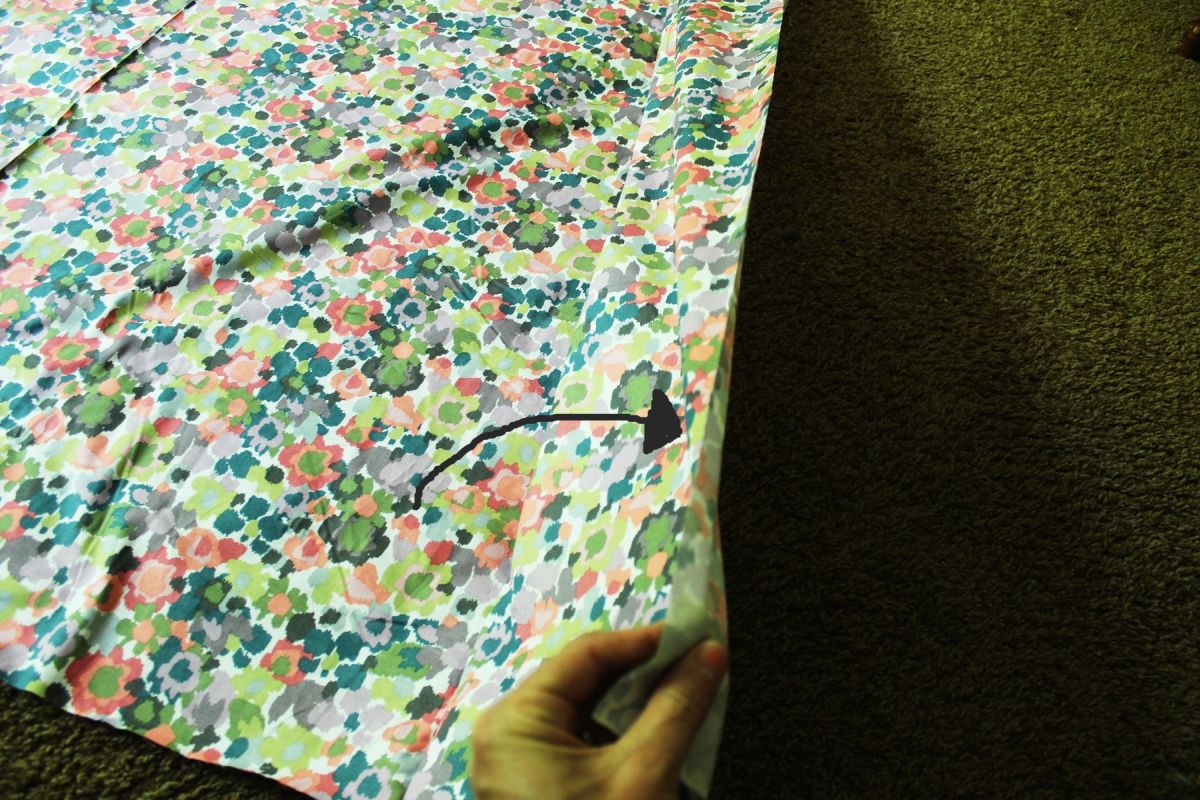 DIY Reversible Summer Quilt Open up the Fabric C seams