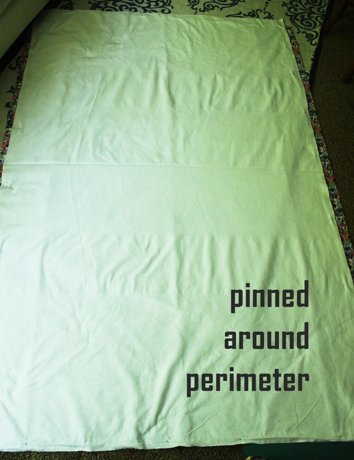 DIY Reversible Summer Quilt Pins will wrap around the entire perimeter of your quilt 