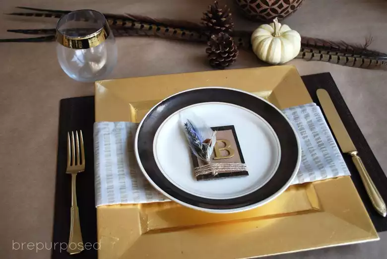 DIY Rustic Place Setting