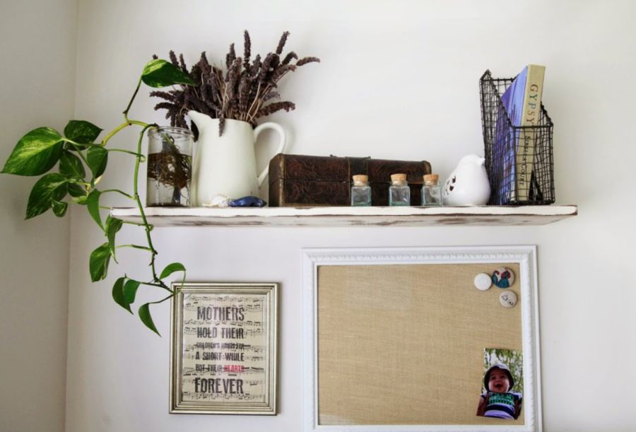 DIY Rustic Shelf Creating Your Own Stain With Vinegar