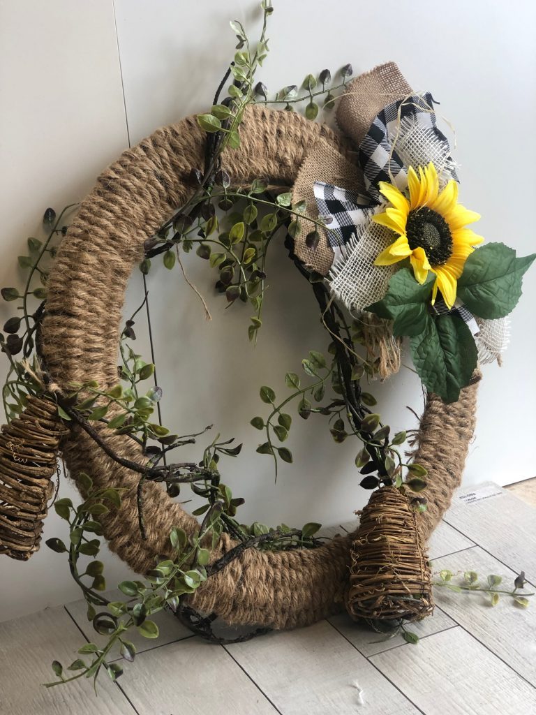 DIY Rustic Woven Fall Wreath