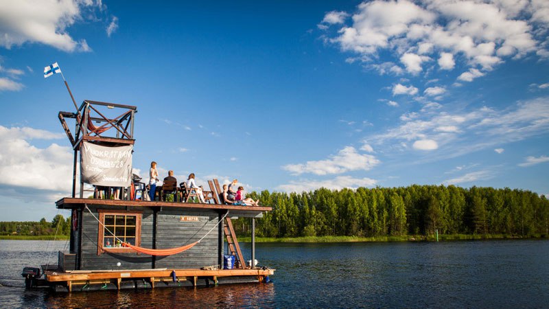 DIY Sauna Raft Design
