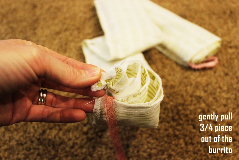 DIY Sew a Pillowcase turn your burrito inside out