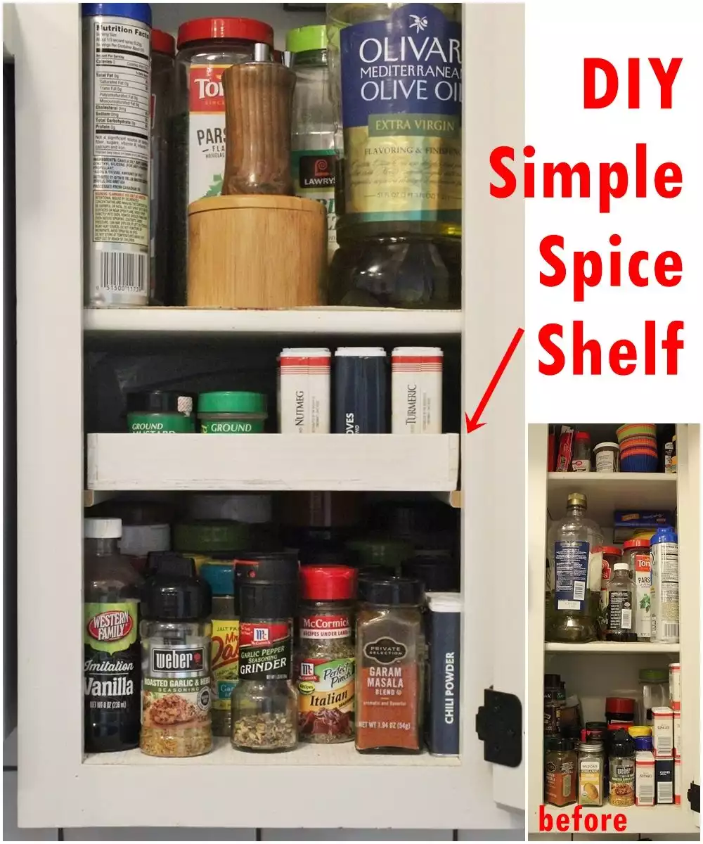 DIY Spice Shelf
