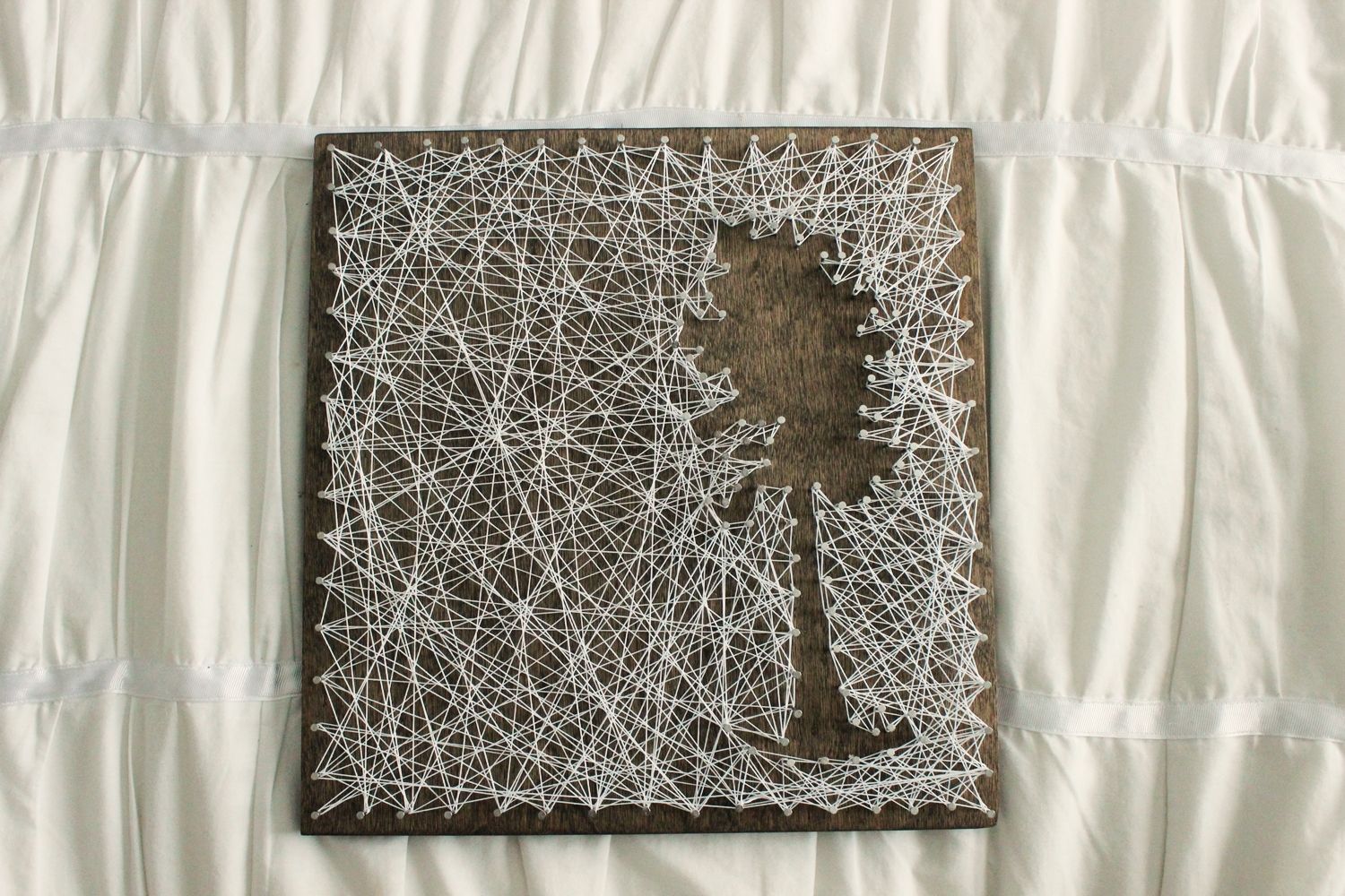 DIY String Art Tree - piece of wall art