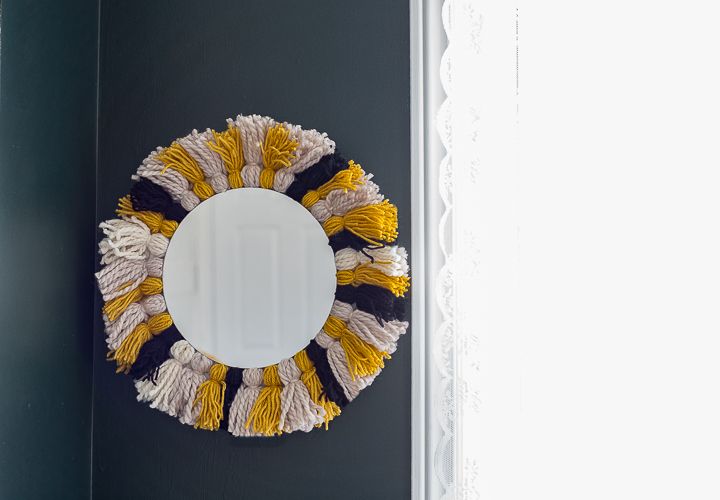 DIY Tassel Mirror design