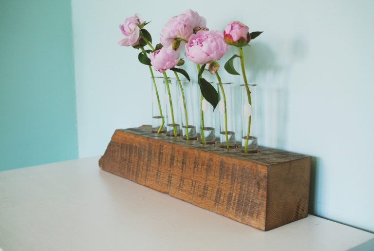 DIY Test Tube Flower Vase