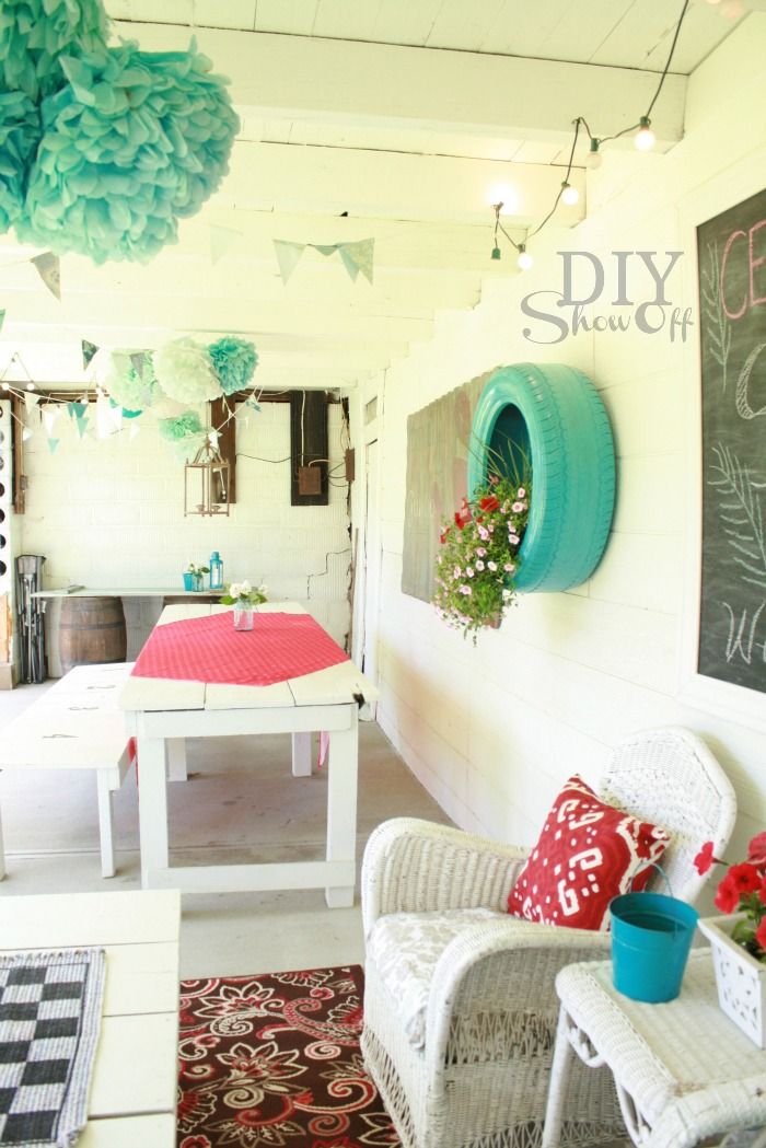 DIY Tire Flower Planter Projects