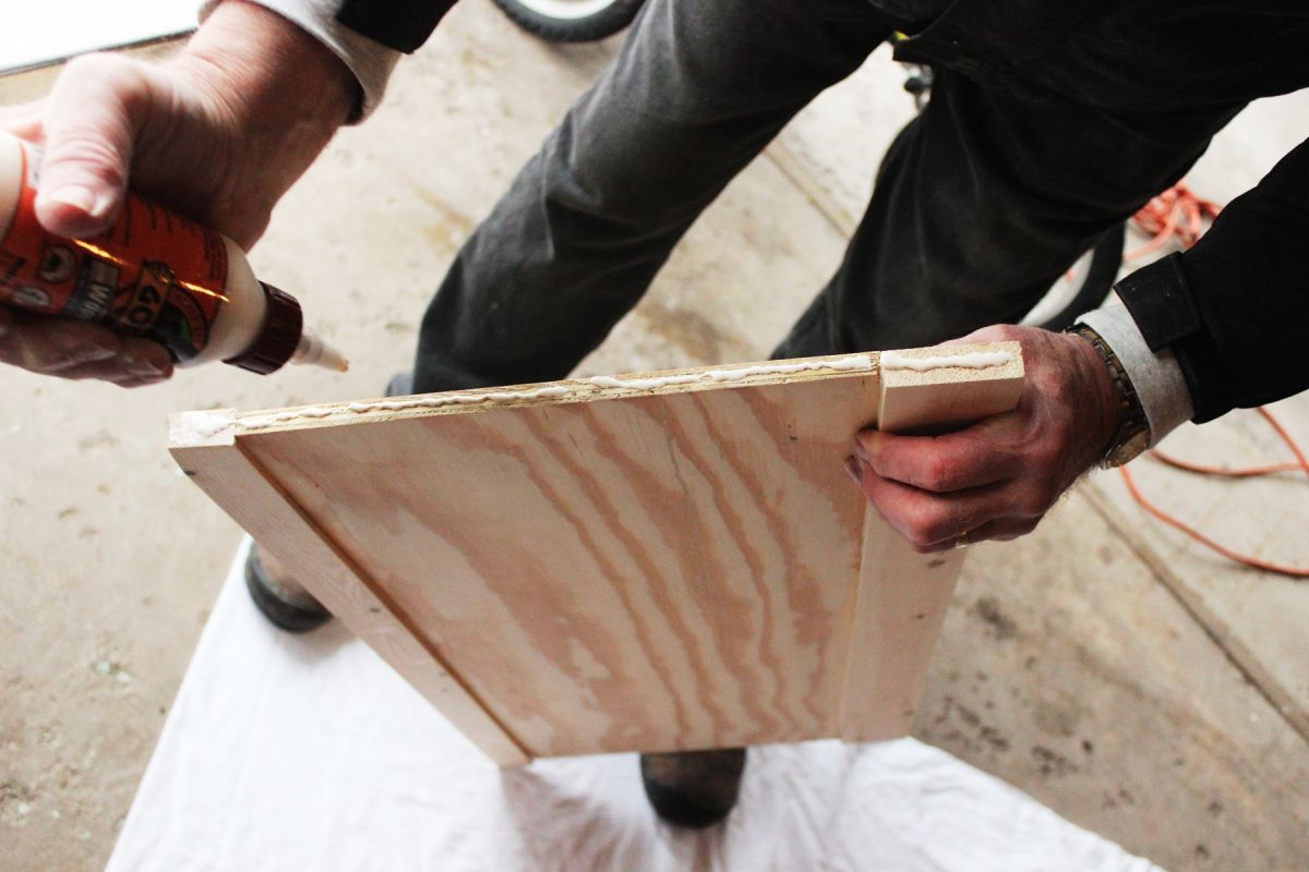DIY Toy Box Back and Front rectangular panels