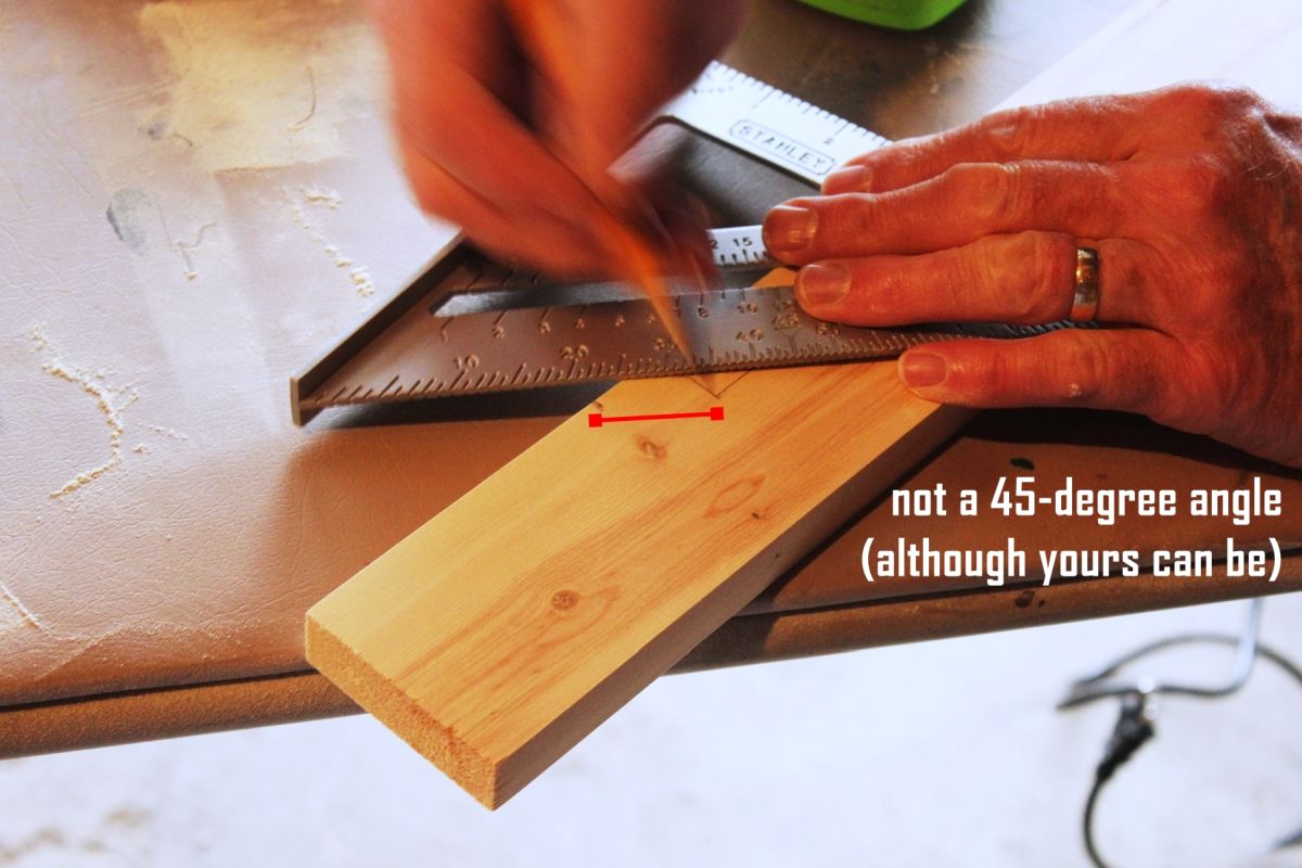 DIY Toy Box Do this from both sides of your wood strip