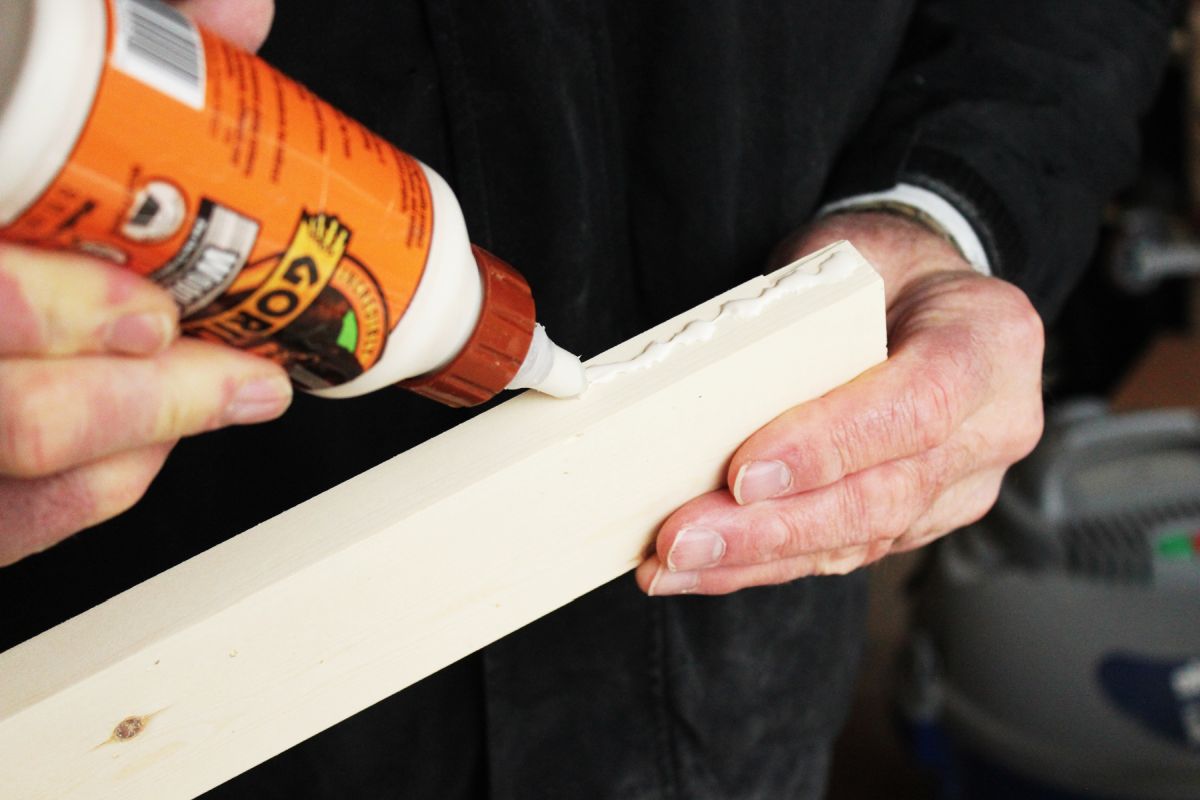 DIY Toy Box everything ready with pocket holes gorila glue