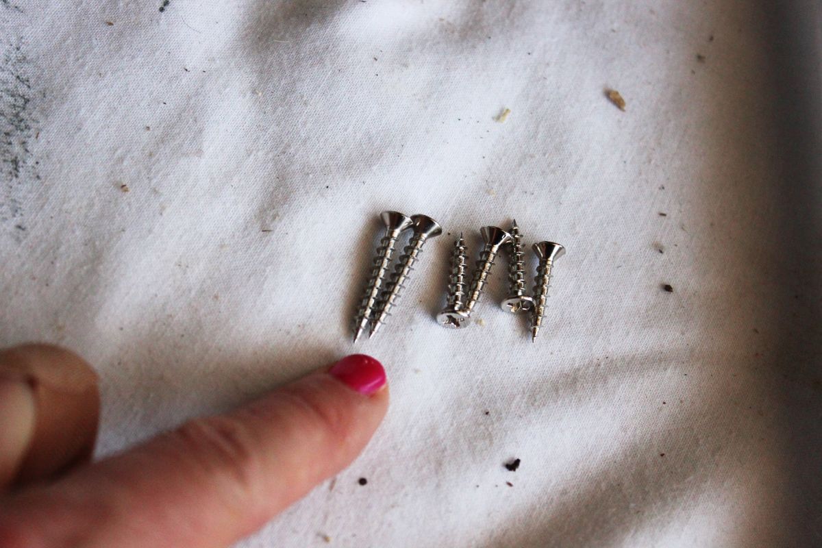 DIY Toy Box small screw
