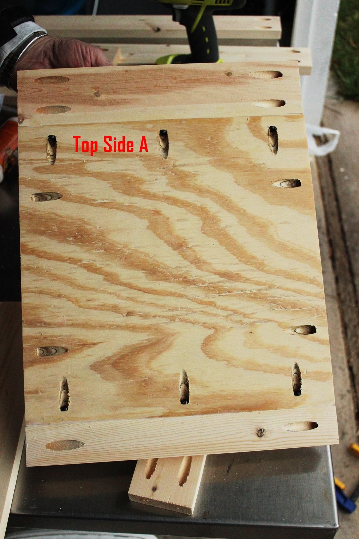 DIY Toy Box top side