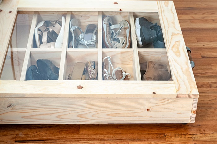 DIY Under Bed Shoe Organizer