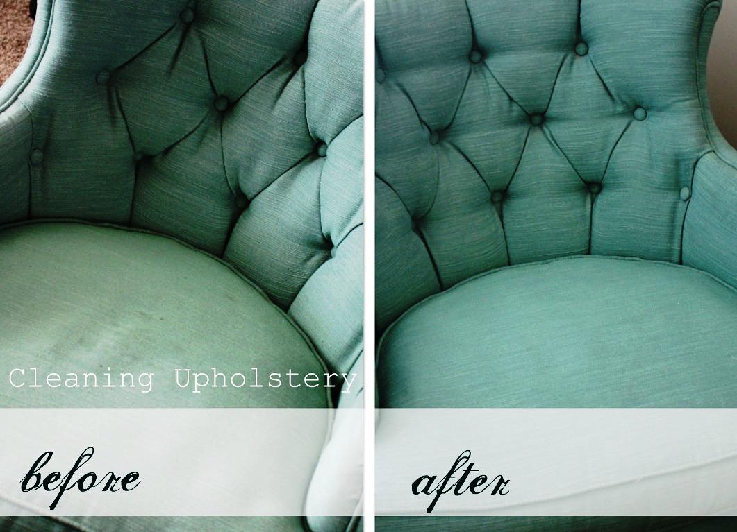 DIY Upholstery Cleaner Before After