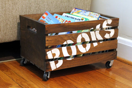 DIY Wooden Crate on Wheels