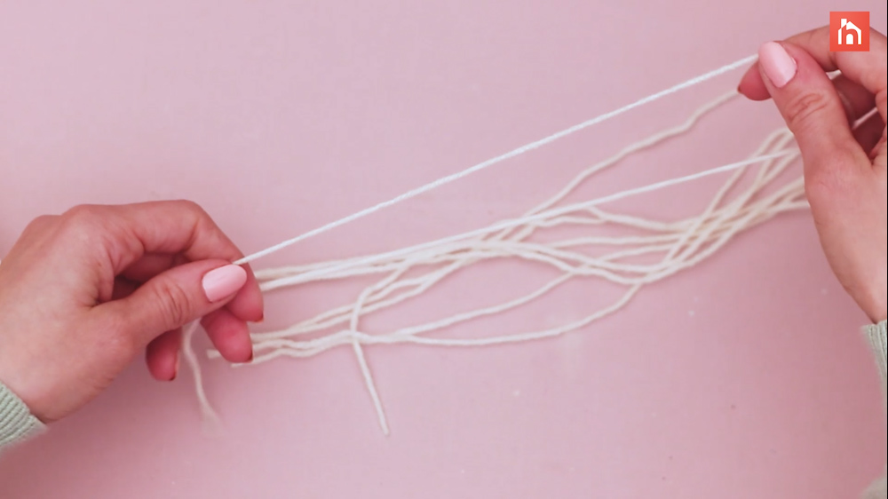 DIY Yarn Wall Tassel 4