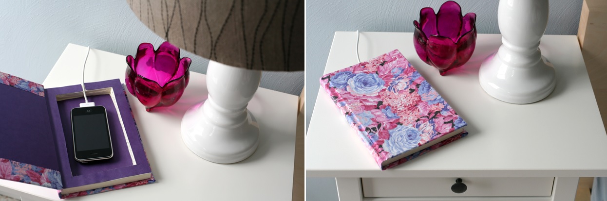 DIY book charging station
