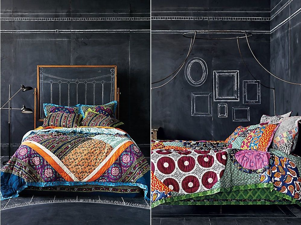 DIY chalkboard headboard