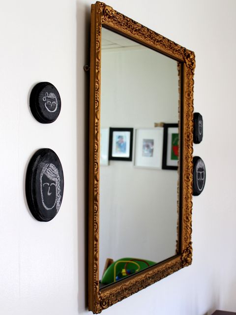DIY chalkboard silhouette