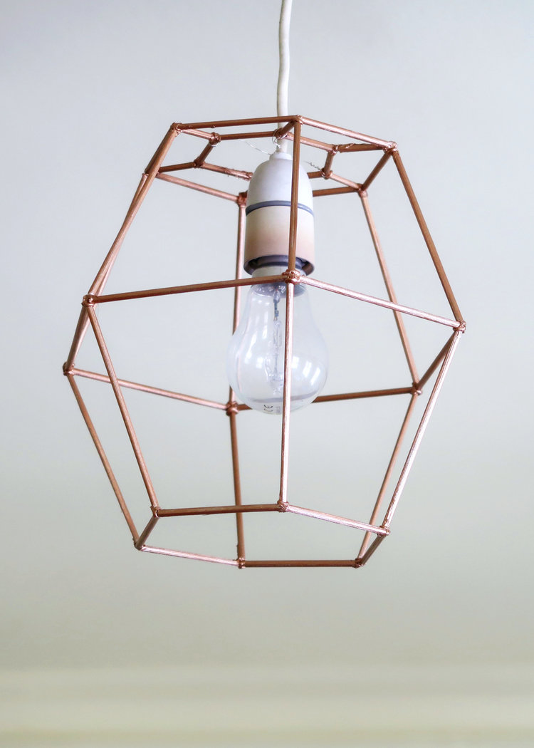 DIY geometric Light Shade