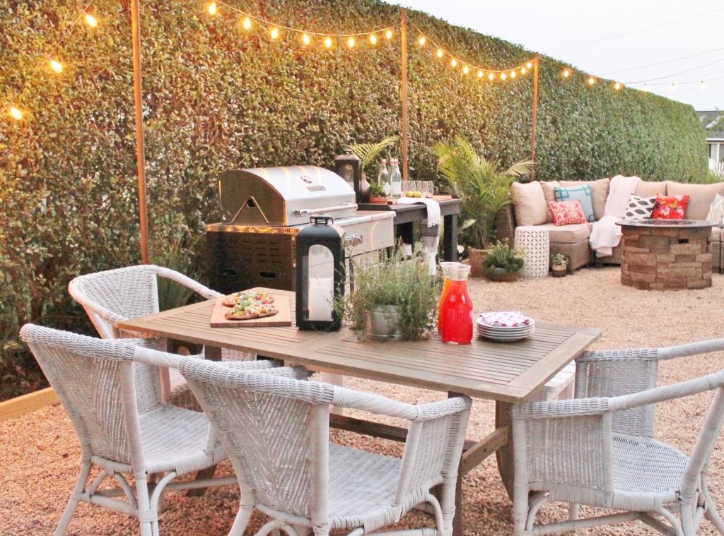 DIY gravel patio