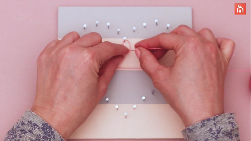 DIY heart nail string art 40