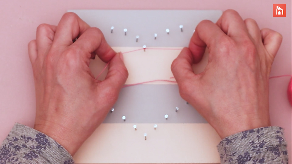 DIY heart nail string art 41