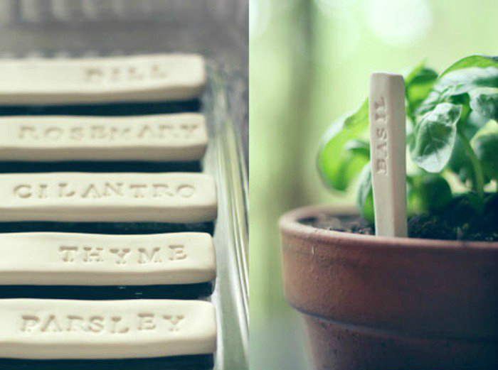 DIY herb markers