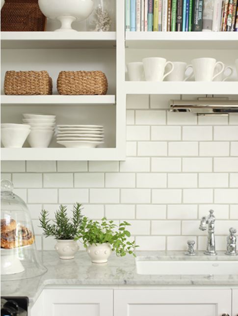 DIY kitchen subway tiles