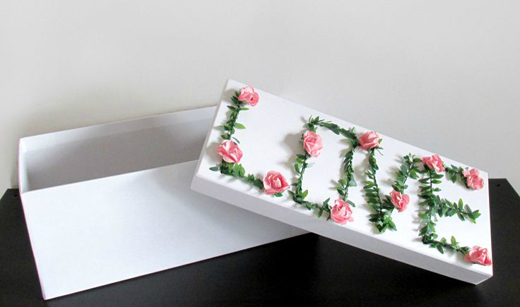 DIY love memory box