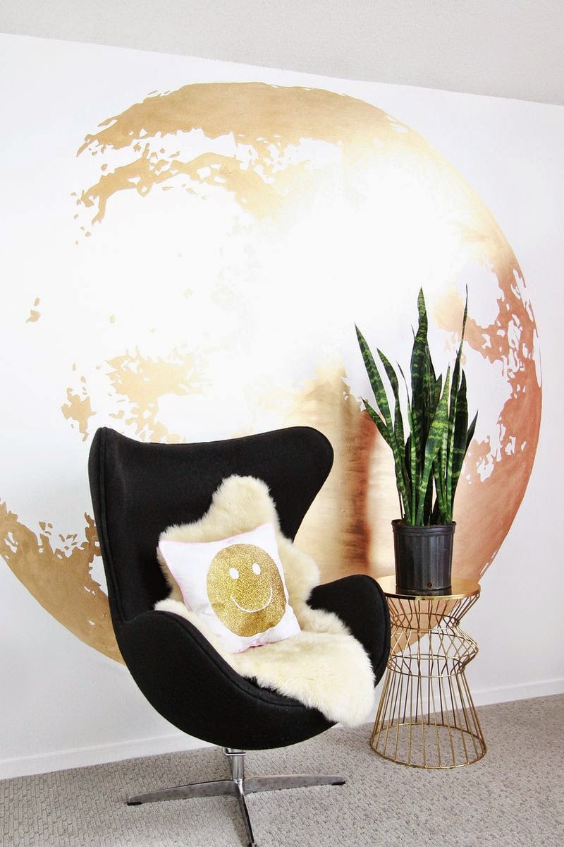 DIY metallic moon