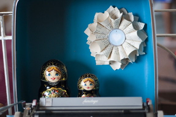 DIY paper cone wreath